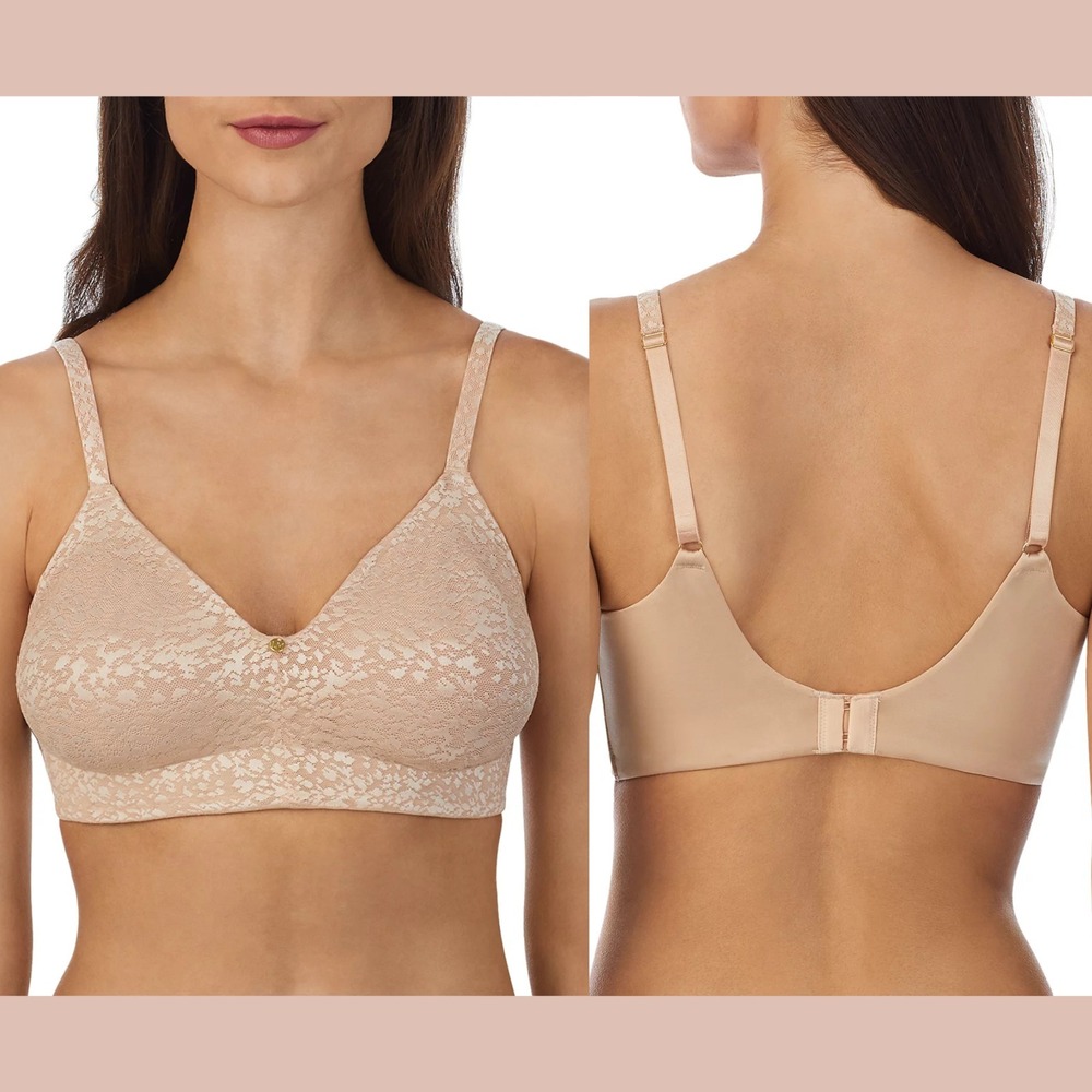 NWT $68 Le Mystere [ 32DD US ] Safari Wireless Bra in‎ Nude #U1579
